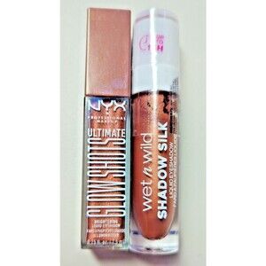 NYX Professional Makeup Butter Gloss & Wet n Wild Shadow Silk Liquid Eyeshadow